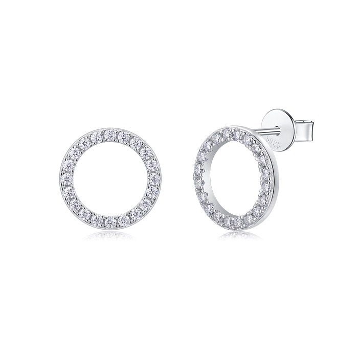 Nova Circle Stud Earrings