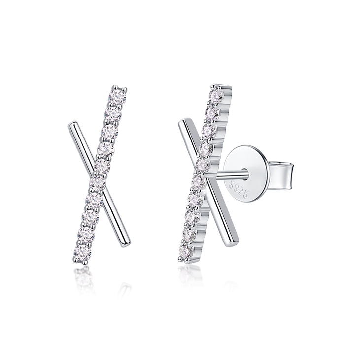 Saffron Crossover Stud Earrings