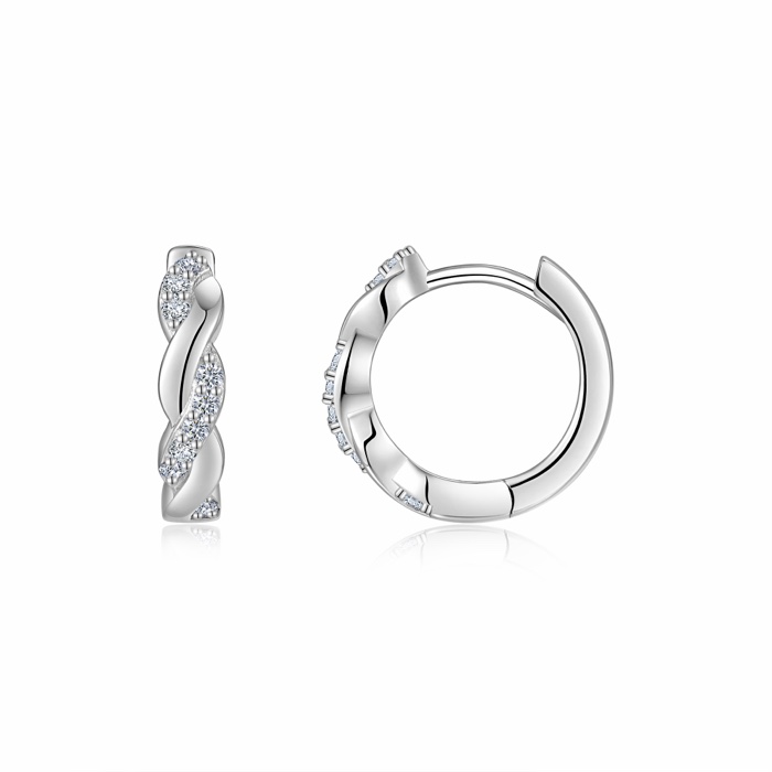 Zelie Twist Huggie Earrings