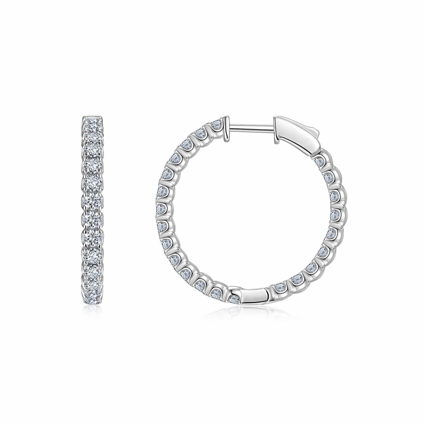 Desiree Pavé Hoop Earrings