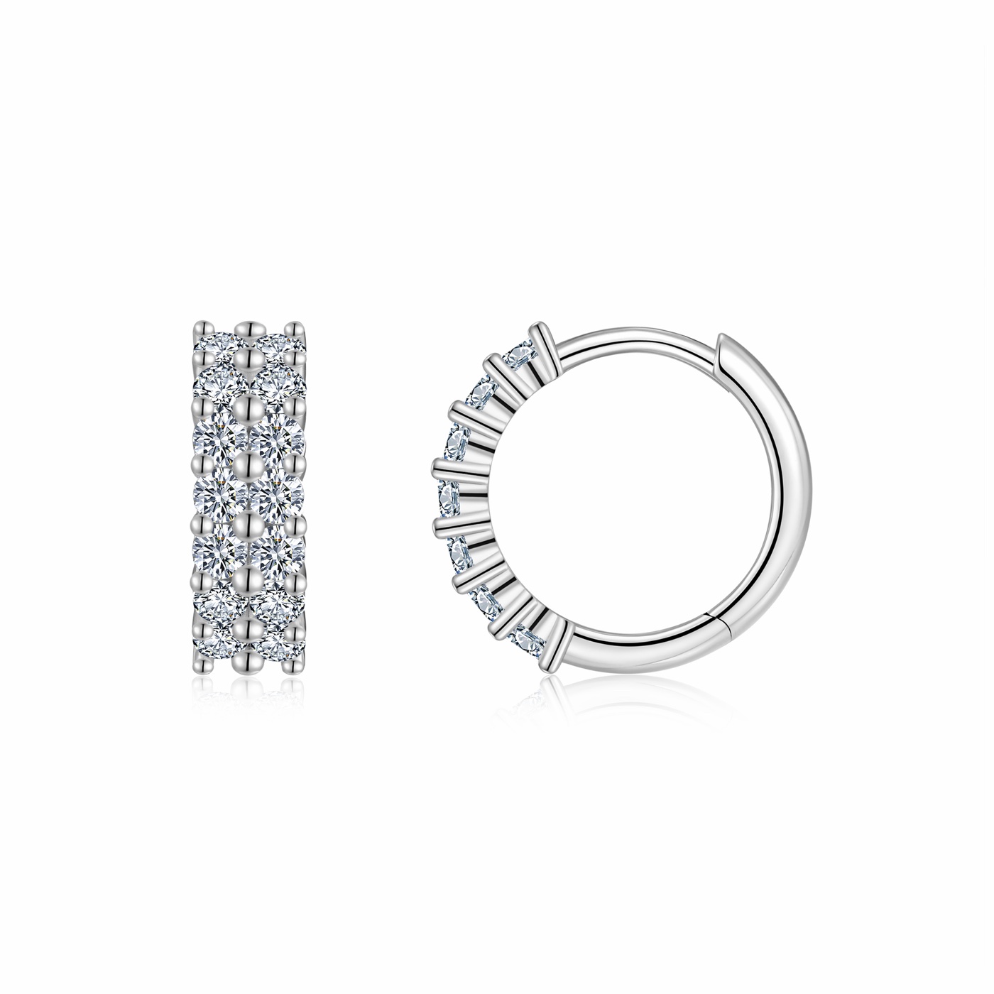 Mabel Pavé Hoop Earrings