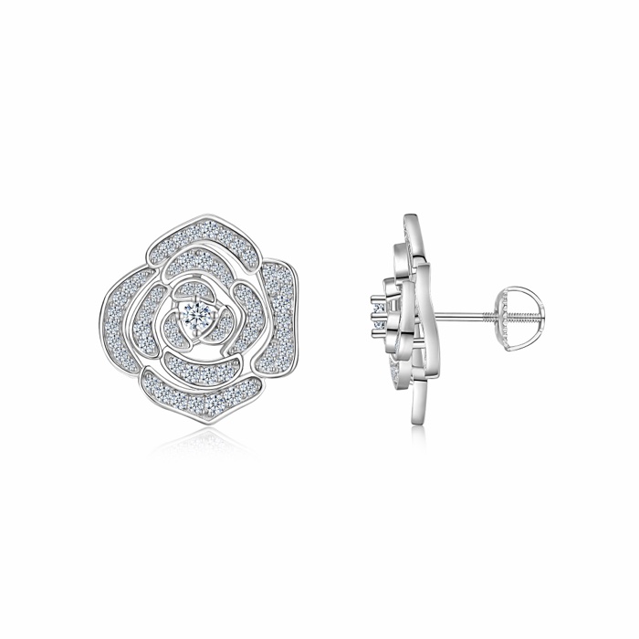 Faye Rose Stud Earrings