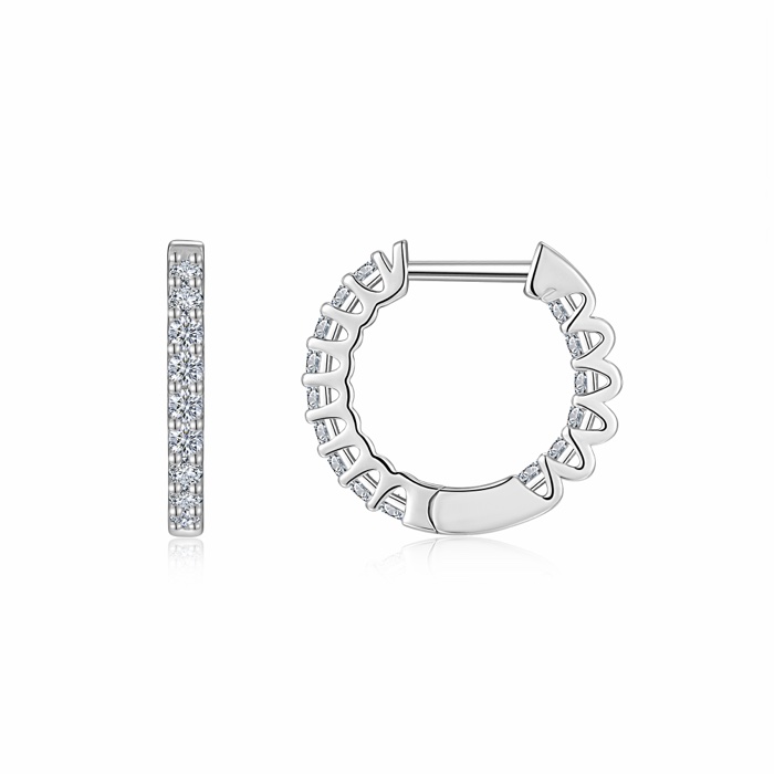 Gabrielle Pavé Huggie Earrings