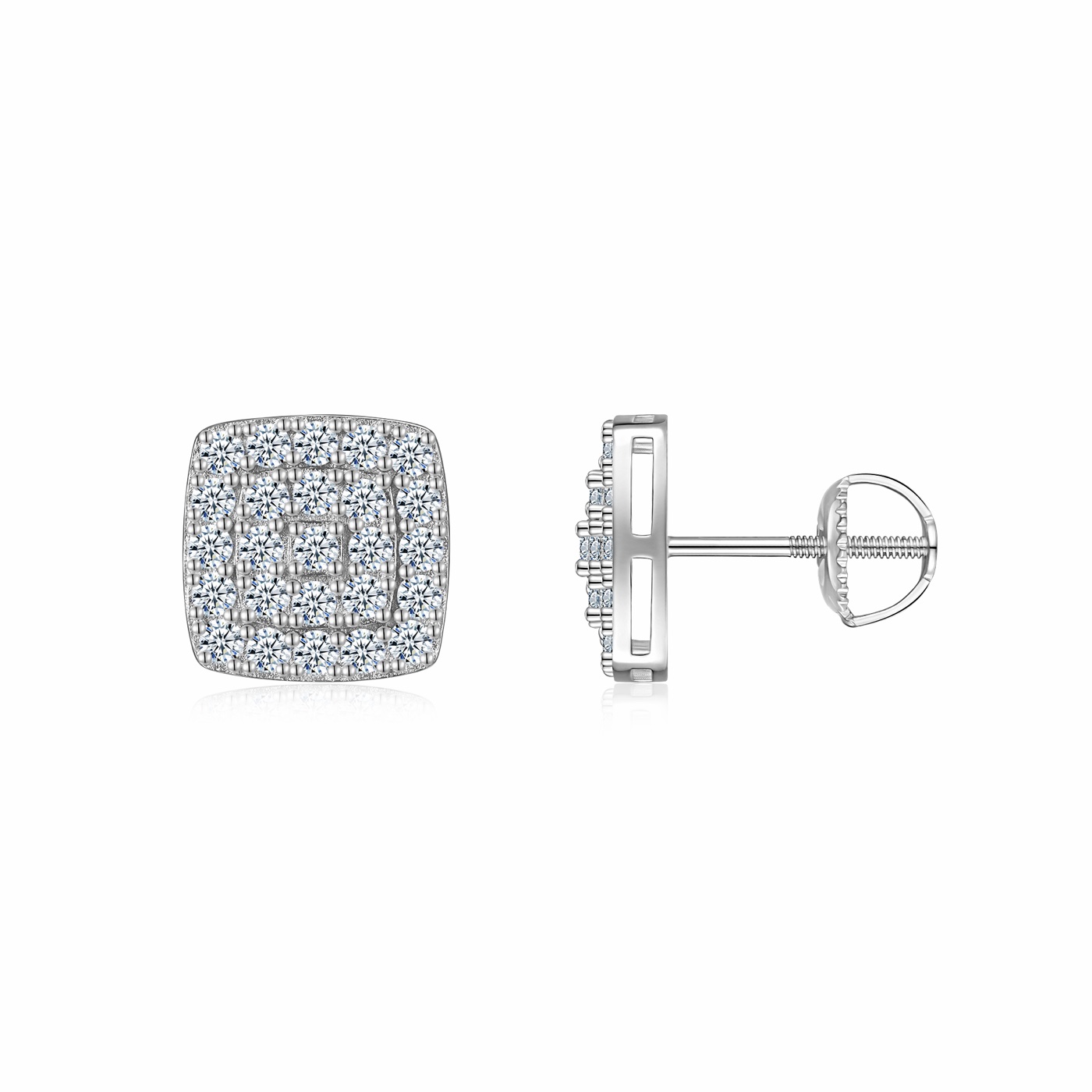Noelle Cushion Stud Earrings