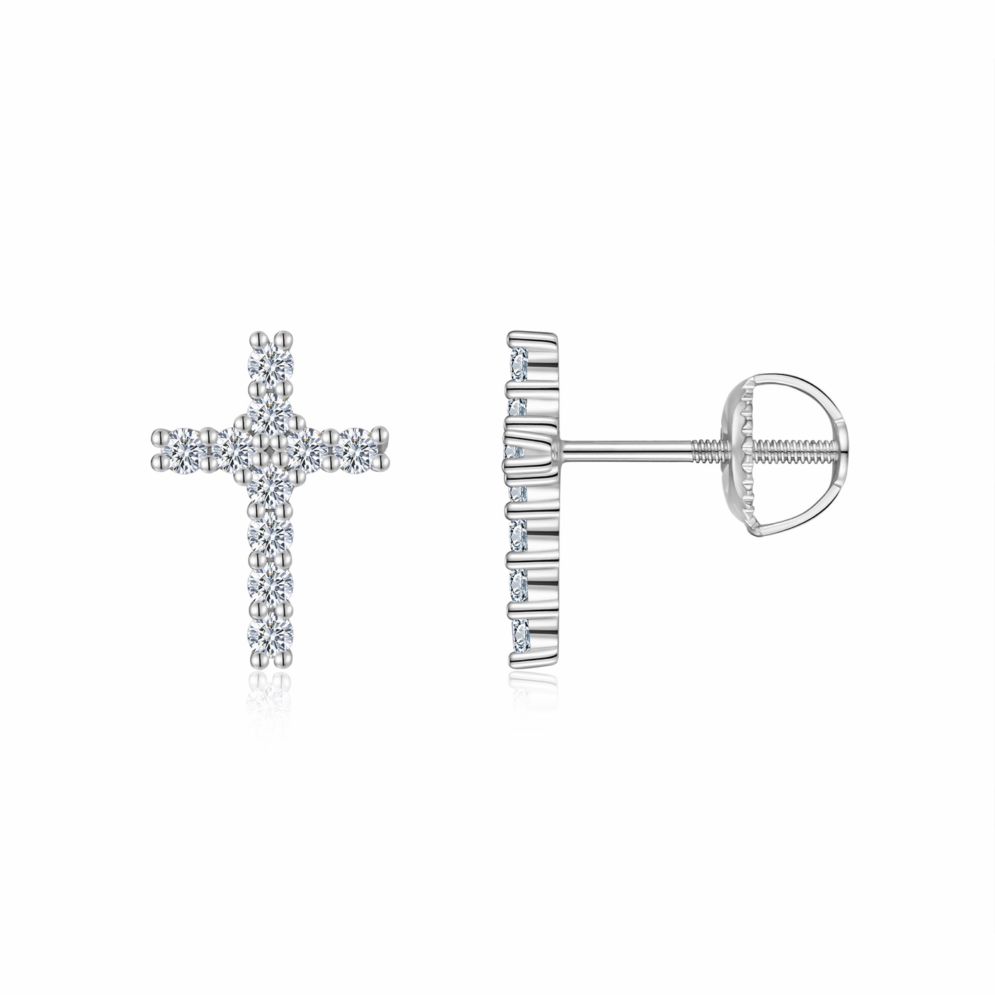 Isadora Cross Stud Earrings