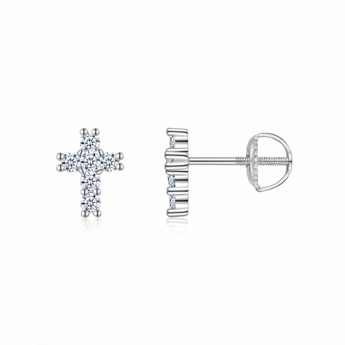 Giselle Cross Stud Earrings