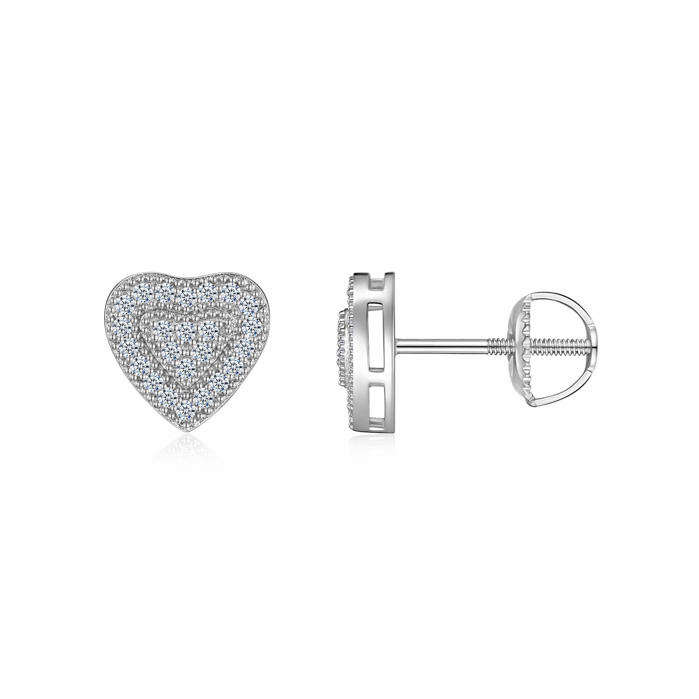 Eloise Heart Stud Earrings