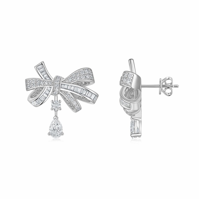 Fleurette Bow Stud Earrings