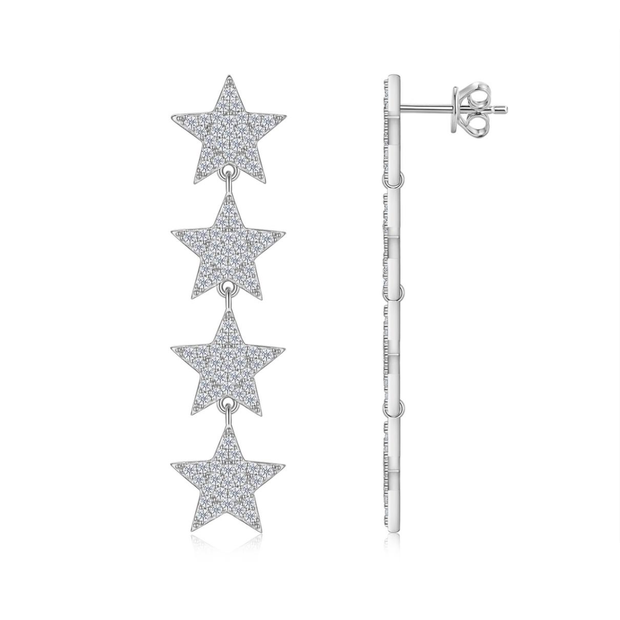 Therese Star Drop Earrings
