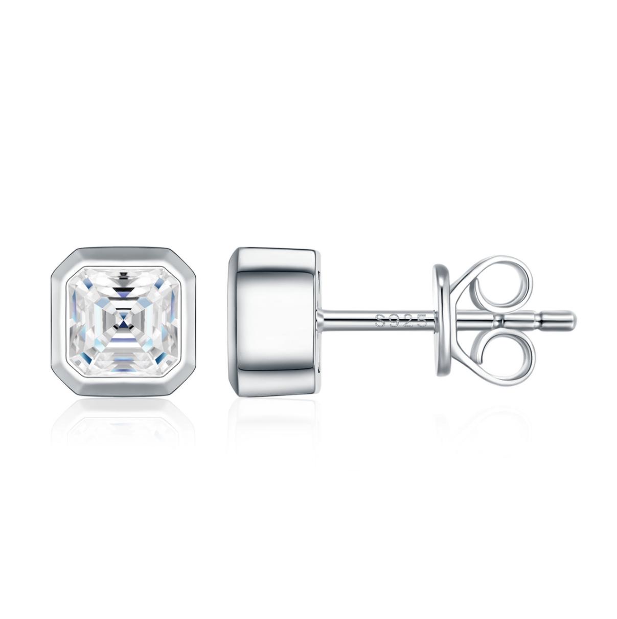Sienna Asscher Stud Earrings