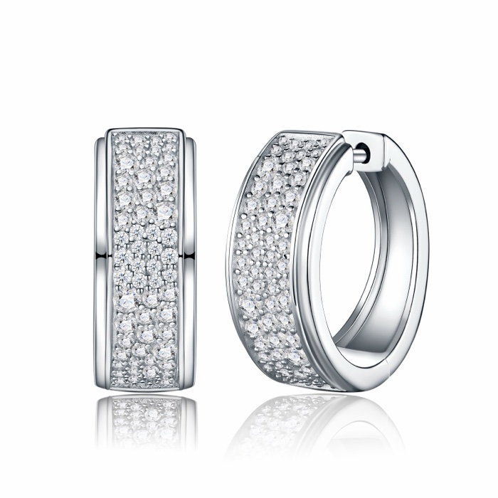 Odile Baguette Huggie Earrings