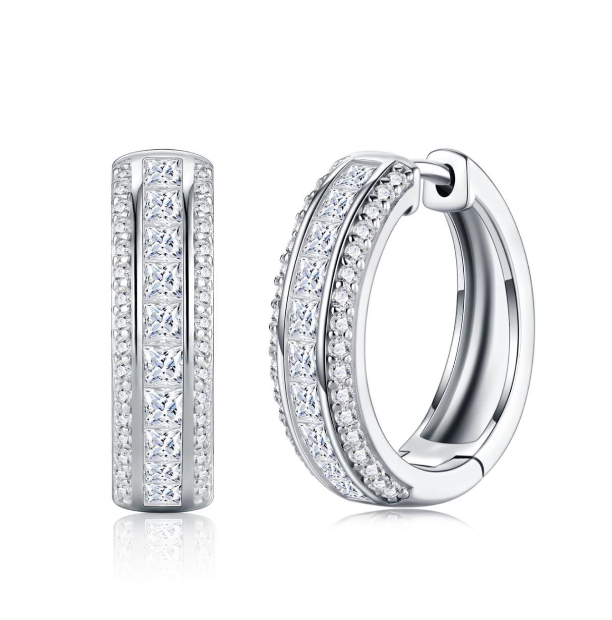 Quinn Pavé Huggie Earrings