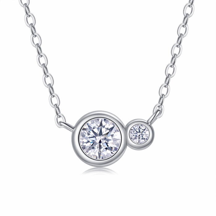 Rive Double Bezel Necklace