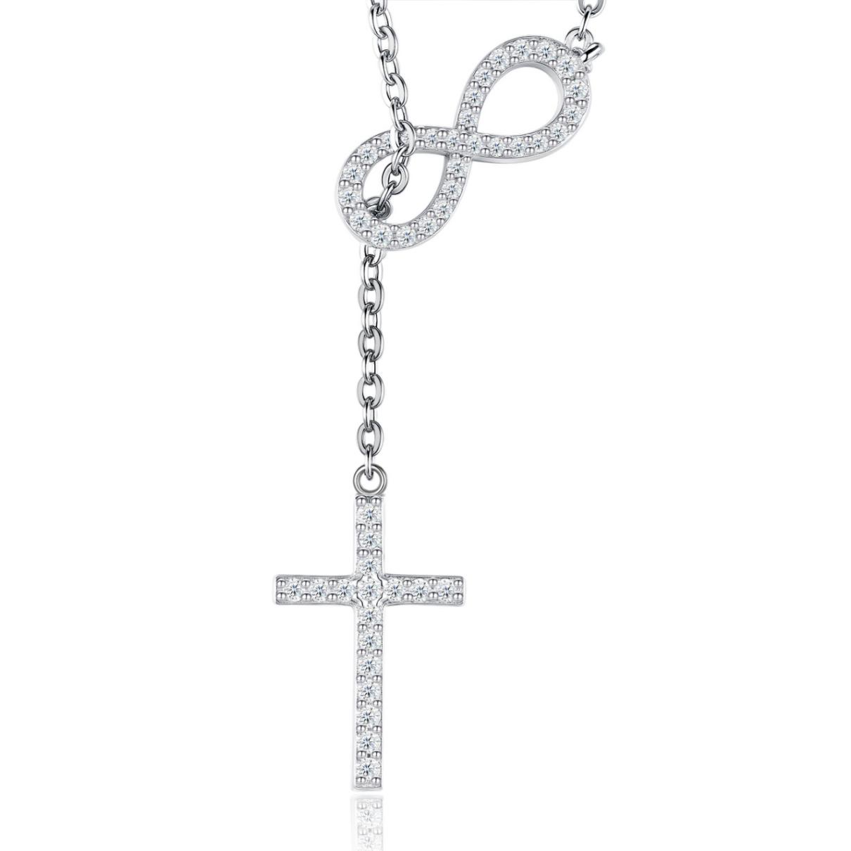 Yuki Infinity Cross Necklace