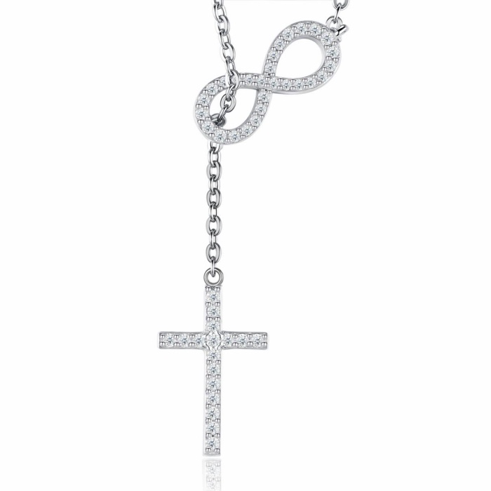 Yuki Infinity Cross Necklace