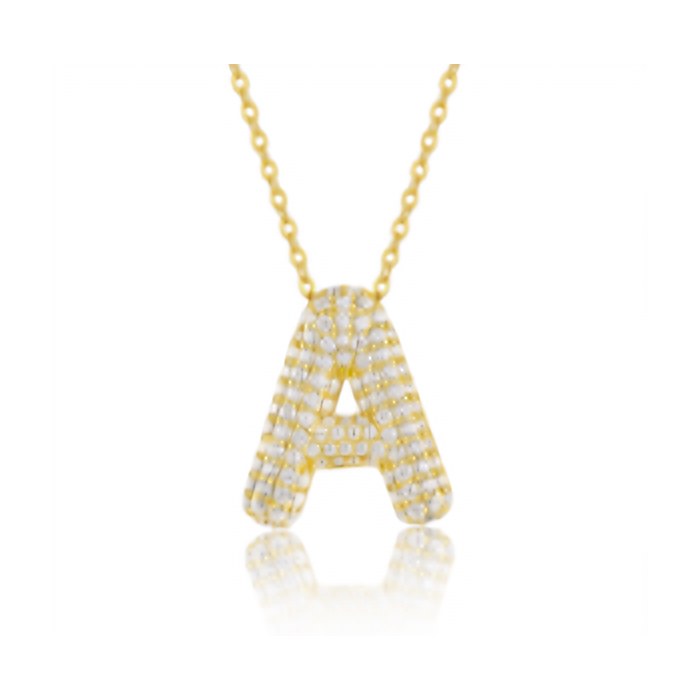 Dahlia Initial Necklace