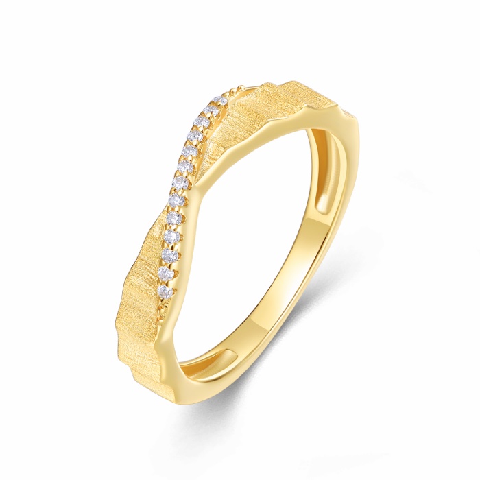 Xanthe Textured Band Ring