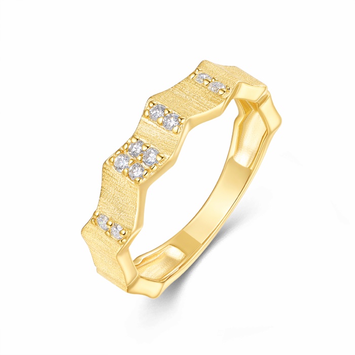 Aveline Geometric Band Ring